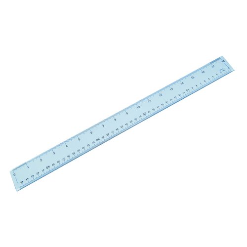 Plastic Shatter Resistant Ruler 50cm Clear 843800/1 (LL91791)