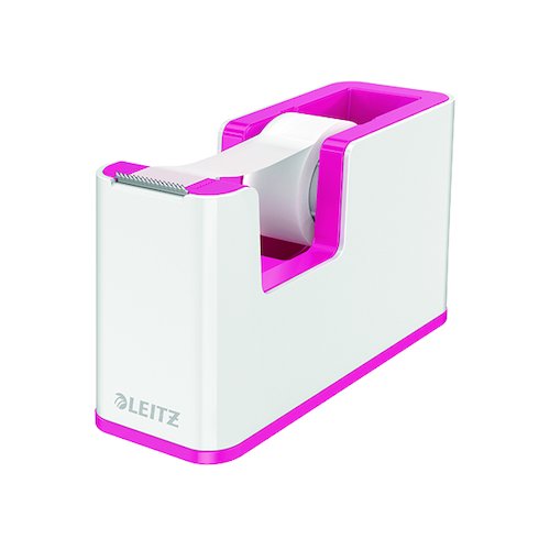 Leitz WOW Tape Dispenser White/Pink 53641023 (LZ11371)