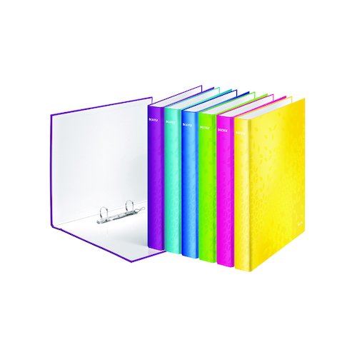 Leitz WOW A4 Plus 25mm Assorted 2 D Ring Binder (10 Pack) 42412099 (LZ32919)