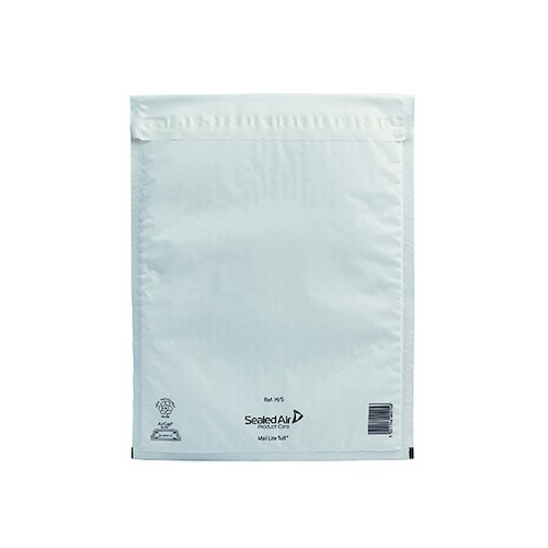 Mail Lite Tuff Bubble Lined Postal Bag Size H/5 270x360mm White (50 Pack) 103015255 (MQ00212)