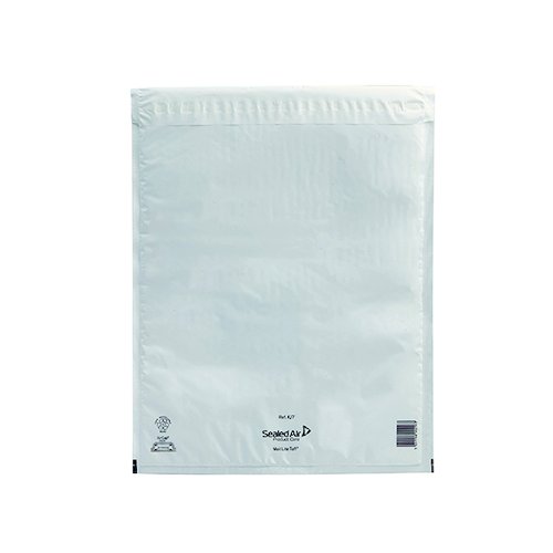 Mail Lite Tuff Bubble Lined Postal Bag Size K/7 350x470mm White (50 Pack) 103015256 (MQ00213)