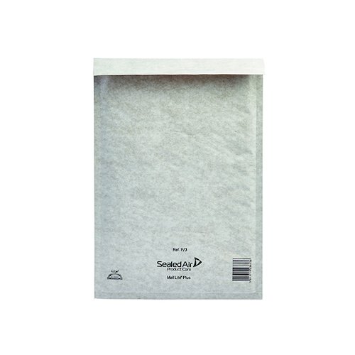 Mail Lite Plus Bubble Lined Postal Bag Size F/3 220x330mm Oyster White  (50 Pack) MLPF/3 (MQ23843)