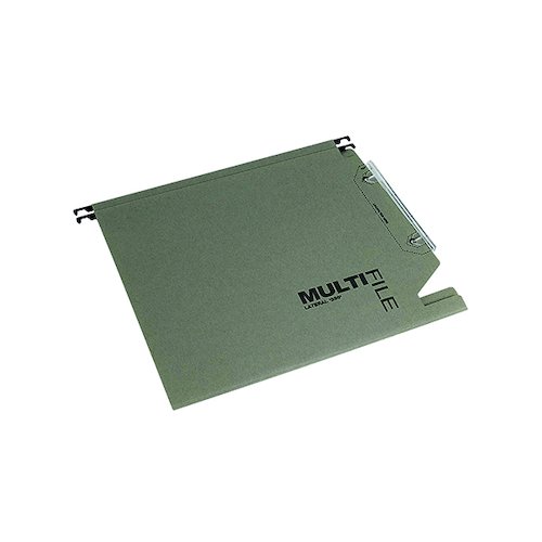 Rexel Multifile 15mm Lateral File Manilla 150 Sheet Green (50 Pack) 78080 (MS78080)