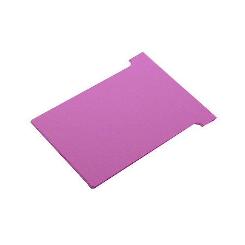 Nobo T Card Size 2 48 x 85mm Pink (100 Pack) 32938905 (NB38905)