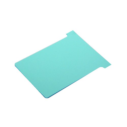 Nobo T Card Size 2 48 x 85mm Light Blue (100 Pack) 2002006 (NB38908)