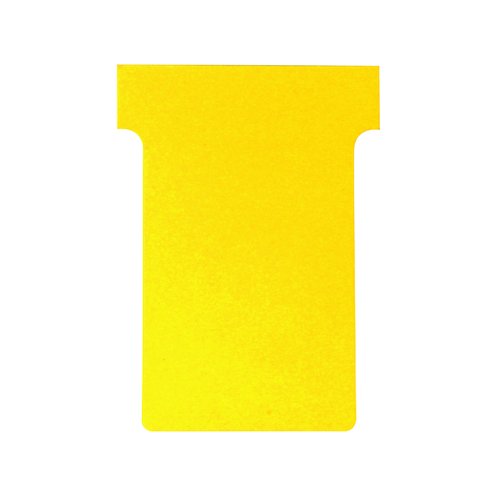 Nobo T Card Size 3 80 x 120mm Yellow (100 Pack) 2003004 (NB38915)