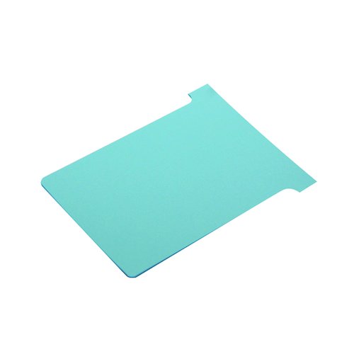 Nobo T Card Size 3 80 x 120mm Light Blue (100 Pack) 2003006 (NB38919)