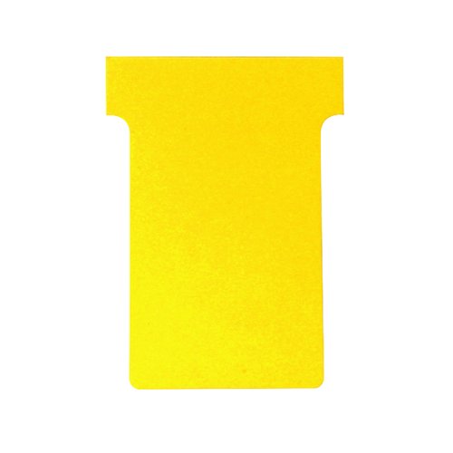 Nobo T Card Size 4 112 x 180mm Yellow (100 Pack) 2004004 (NB38926)