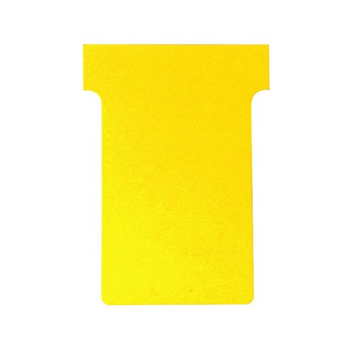 Nobo T Card Size 4 112 x 180mm Yellow (100 Pack) 2004004 (NB38926)
