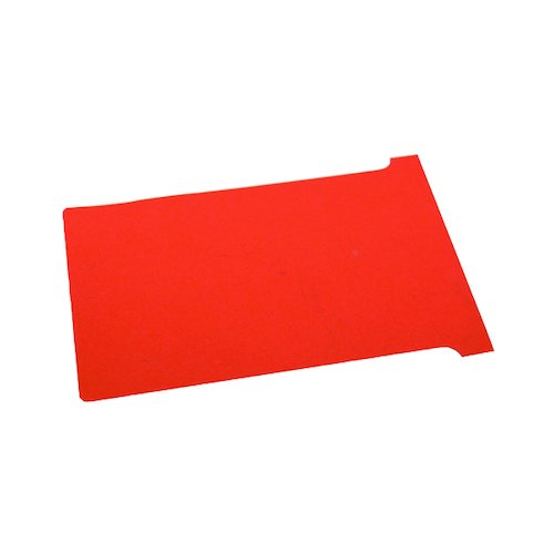 Nobo T Card Size 4 112 x 180mm Red (100 Pack) 2004003 (NB38928)