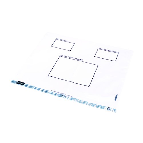 GoSecure Envelope Extra Strong Polythene 440x320mm Clear (100 Pack) PB30303 (PB30303)