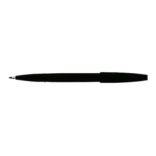 Pentel Fibre Tip Black Sign Pen (12 Pack) S520 A (PES520BK)