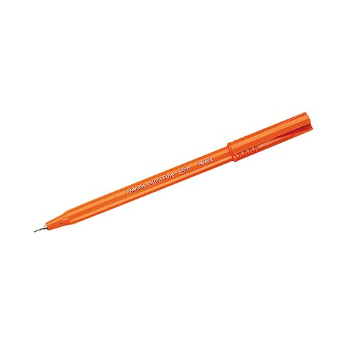 Pentel Black Ultra Fine Pen (12 Pack) S570 A (PES570BK)