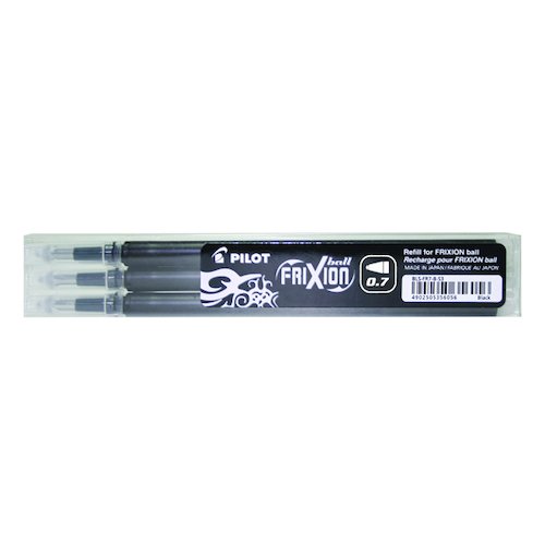 Pilot FriXion Rollerball Pen Refill Medium Black (3 Pack) 075300301 (PI35596)