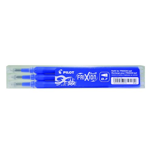 Pilot FriXion Rollerball Pen Refill Medium Blue (3 Pack) 075300303 (PI35598)
