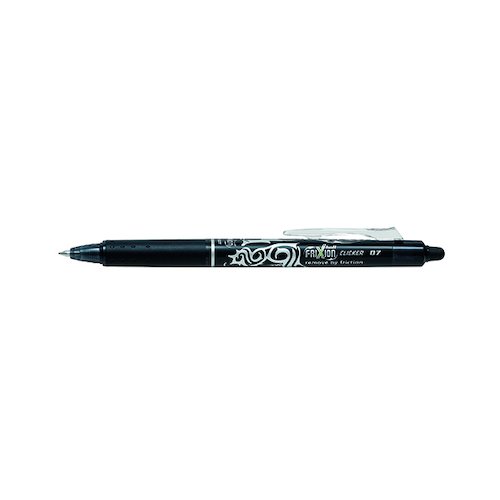 Pilot FriXion Clicker Retractable Rollerball Pen Medium Black (12 Pack) 229101201 (PI41756)