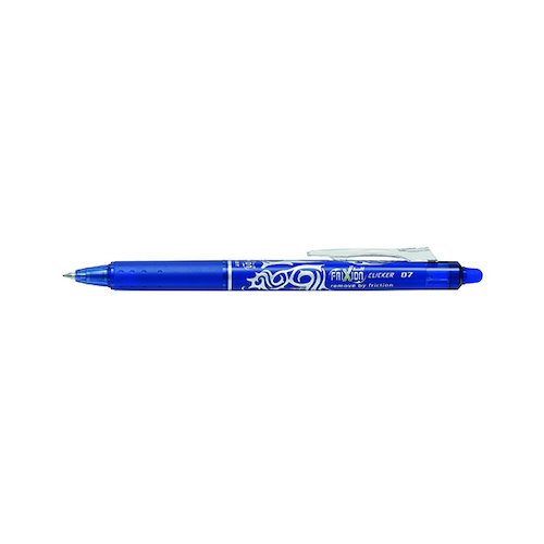 Pilot FriXion Clicker Retractable Rollerball Pen Medium Blue (12 Pack) 229101203 (PI41758)