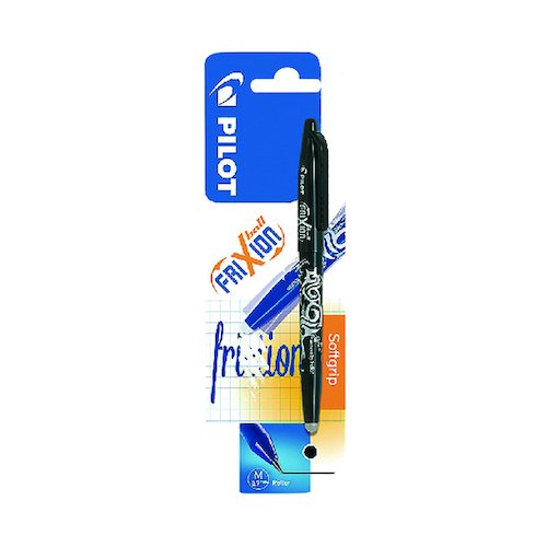 Pilot Frixion Gel Erasable Rollerball Blister Black (12 Pack) FRIX BLST BLK (PI63766)