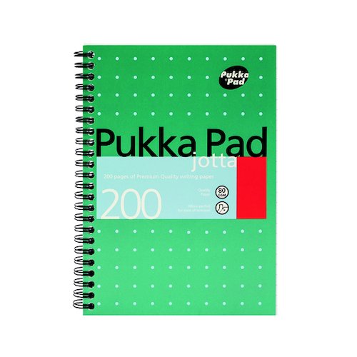 Pukka Pad Ruled Wirebound Metallic Jotta Notebook 200 Pages A5 (3 Pack) JM021 (PP00020)