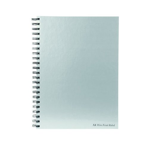 Pukka Pad Silver Ruled Wirebound Notebook 160 Pages A4 (5 Pack) WRULA4 (PP00042)
