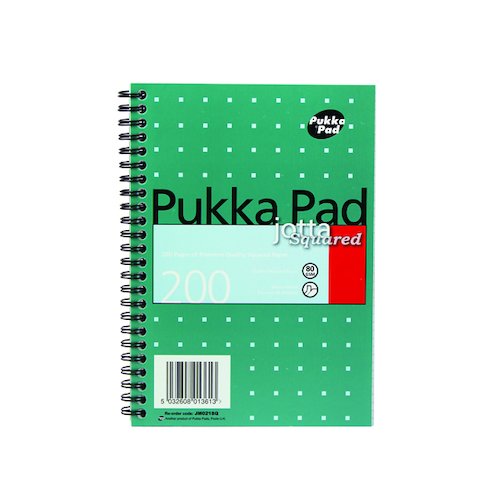 Pukka Pad Square Wirebound Metallic Jotta Notepad 200 Pages A5 (3 Pack) JM021SQ (PP01361)