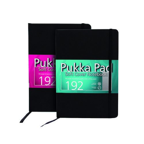 Pukka Pad Signature Soft Cover Notebook Casebound A5 Black (3 Pack) 7746 SIG (PP16981)