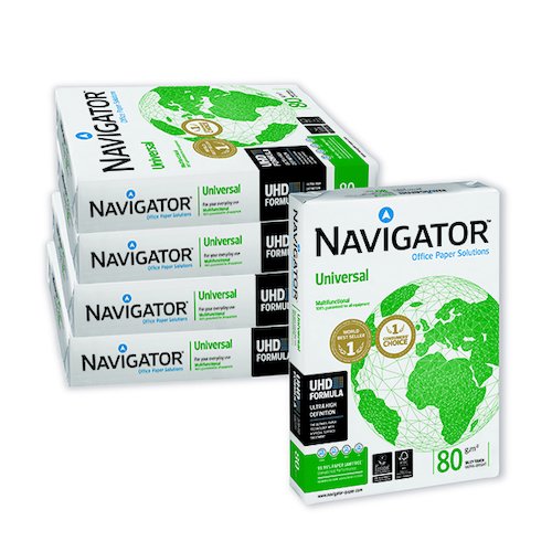 Navigator Universal A4 Paper 80gsm White (2500 Pack) NAVA480 (NAVA480)