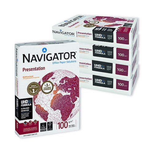 Navigator A4 Presentation Paper 100gsm White (2500 Pack) NAVA4100 (PPR02088)