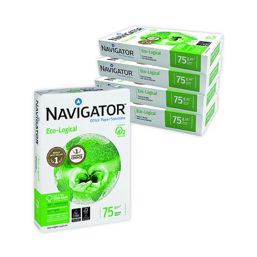 Navigator Eco Logical A4 Paper 75gm (2500 Pack) NAVA475 (PPR35516)