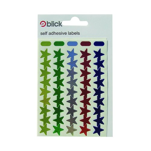 Blick Metallic Stars 14mm Assorted 90 Per Bag (1800 Pack) RS026150 (RS02615)