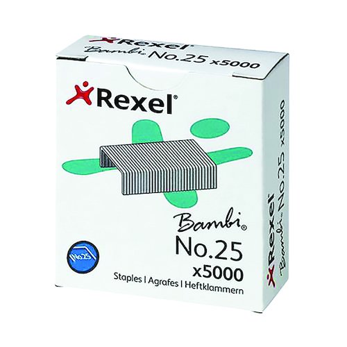 Rexel No. 25 Staples (5000 Pack) 05025 (RX05025)