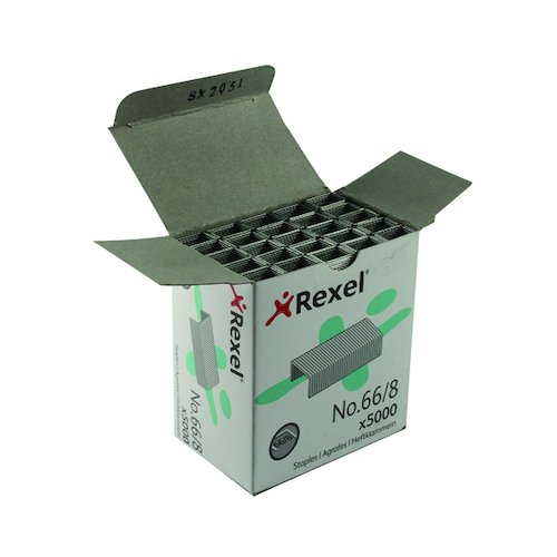 Rexel No. 66 8mm Staples (5000 Pack) 06065 (RX06065)