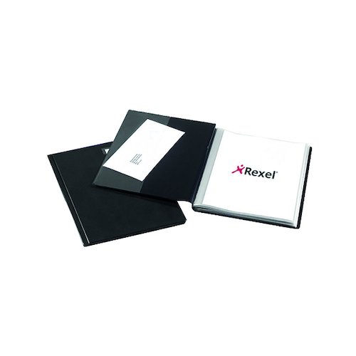 Rexel Nyrex Slimview Display Book 50 Pocket A4 Black 10048BK (RX10048BK)