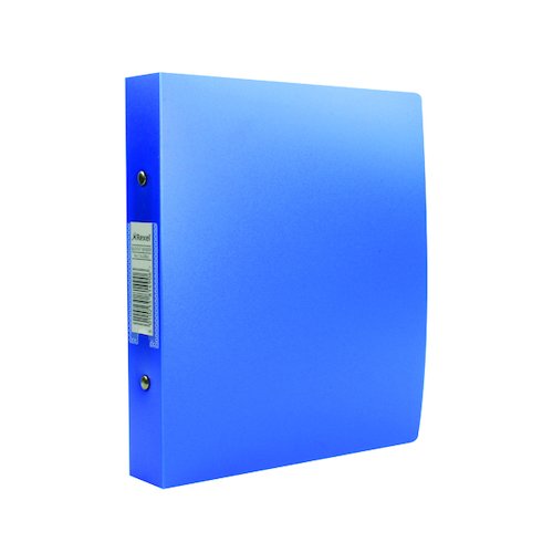 Rexel Budget 2 Ring Binder 25mm Polypropylene A5 Blue (10 Pack) 13428BU (RX13428BU)