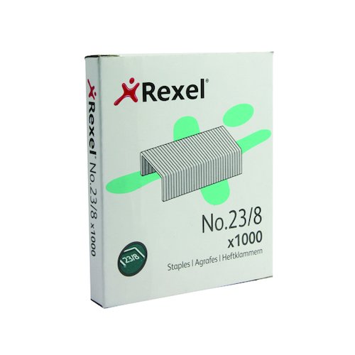 Rexel No. 23 8mm Staples (1000 Pack) 2101054 (RX13533)