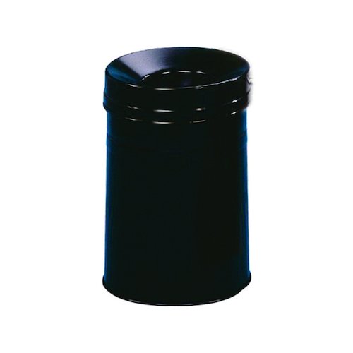 Black Waste Bin 30.9 Litre Fire Extinguishing Lid 309588 (SBY05610)