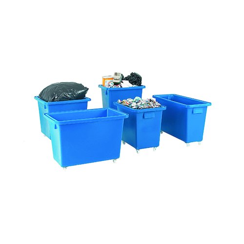 Bottle Skip 930X340X550mm 4X50mm Swivel Blue 328239 (SBY12943)