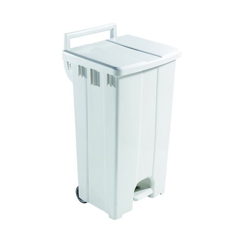 Plastic Pedal Bin With Lid 90L Grey 357001 (SBY16298)