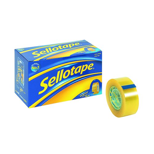 Sellotape Original Golden Tape 24mm x 33m (6 Pack) 1443254 (SE04996)