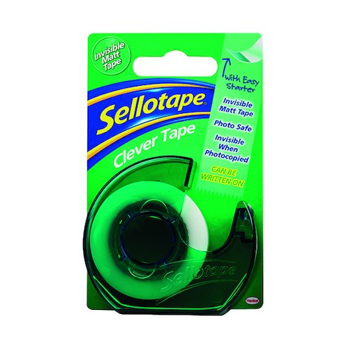 Sellotape Clever Tape and Dispenser 18mmx25m (7 Pack) 1766004 (SE05690)