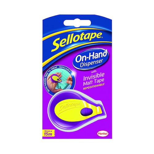 Sellotape On Hand Dispenser with Tape 18mm x 15m 2379004 (SE05994)