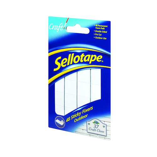 Sellotape Sticky Fixers Outdoor (48 Pack) (38175HK)