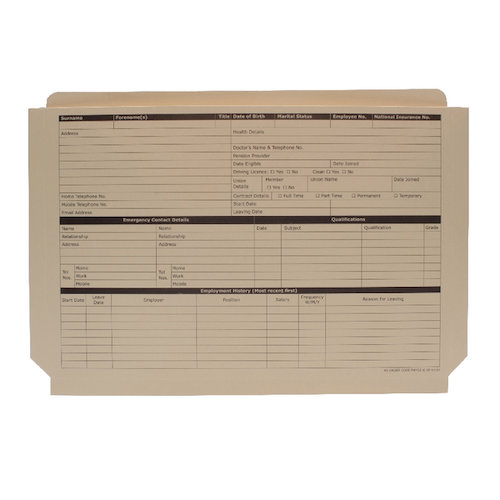 Custom Forms Expanding Personnel Wallet Buff (50 Pack) PWY02 (SF04101)