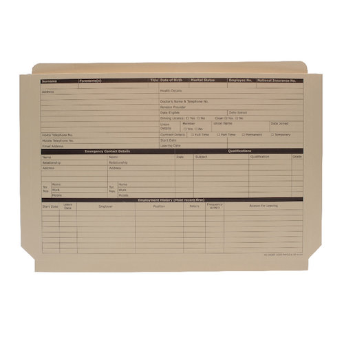 Custom Forms Expanding Personnel Wallet Buff (50 Pack) PWY02 (SF04101)