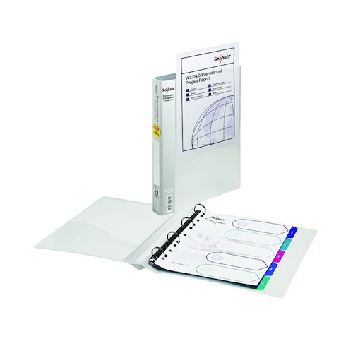 Snopake 25mm Clear Presentation 4 Ring A4 Binder 13368 (SK04412)
