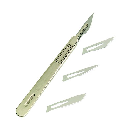 Swordfish Scalpel No.3 Handle With 4 Blades Metal 43110 (SK10621)