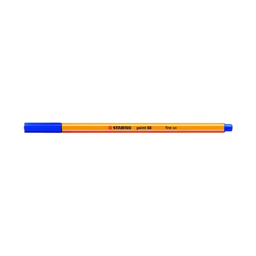 Stabilo Point 88 Fineliner Pen Blue (10 Pack) 88/41 (SS21746)