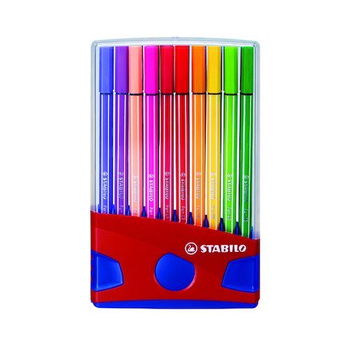 Stabilo Pen 68 Fibre Tip Assorted Pens (20 Pack) 6820 03 (SS35370)