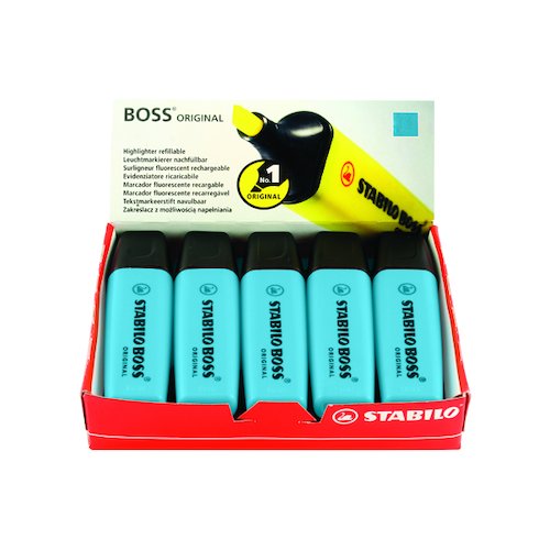 Stabilo Boss Original Highlighter Blue (10 Pack) 70/31/10 (SS7031)