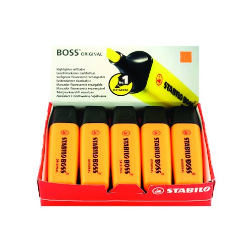 Stabilo Boss Original Highlighter Orange (10 Pack) 70/54/10 (SS7054)